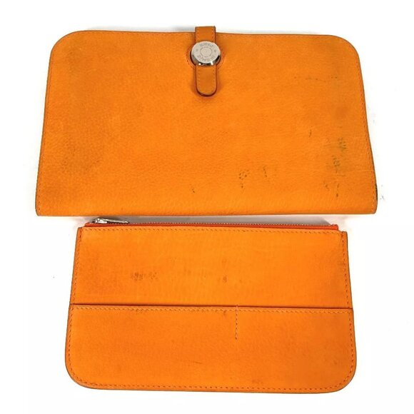 HERMES Long wallet Dogon GM Coin Compartment with coin purse Long Wallet - Picture 1 of 14
